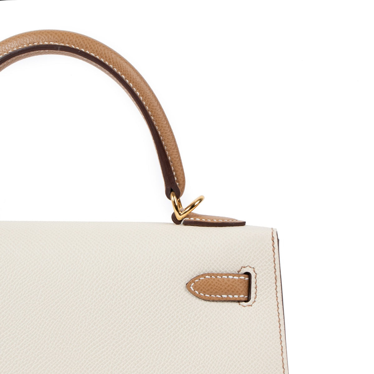 Hermes kelly 25 claire biscuit