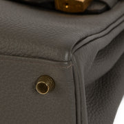 seconde main Hermes Kelly 25 Gris Etain chez Labellov