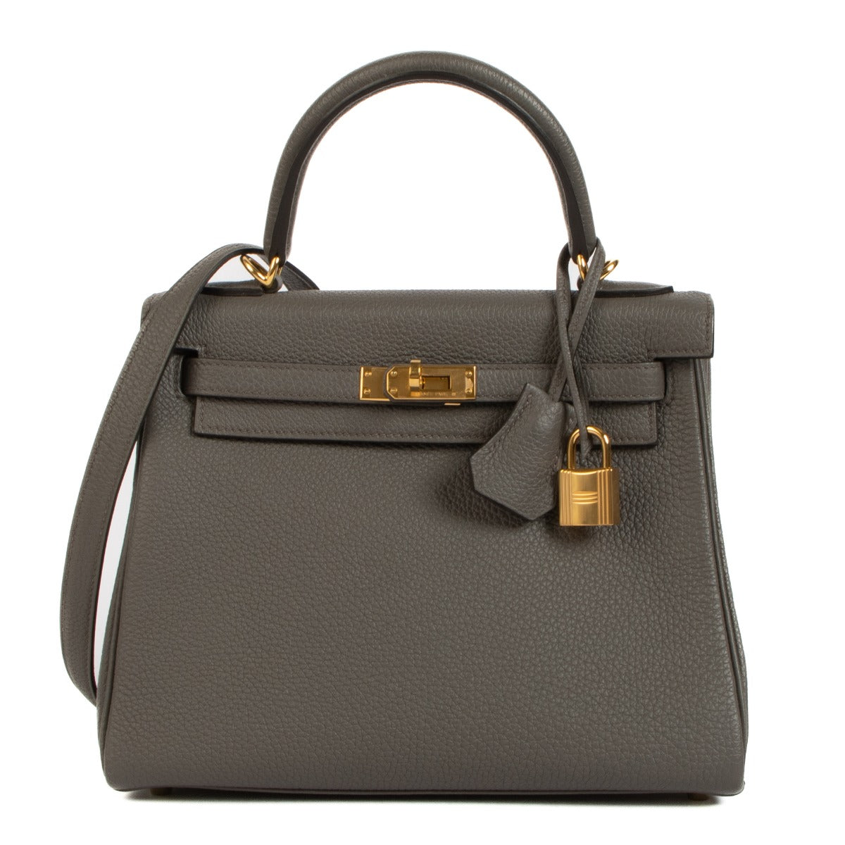 Hermès 2022 Kelly 25 Gris Etain Togo