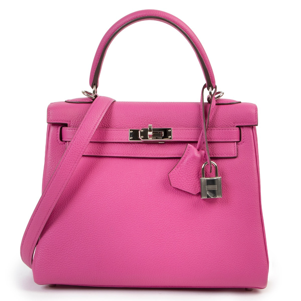 100% authentic Hermès Magnolia Togo Kelly 25 Retourne