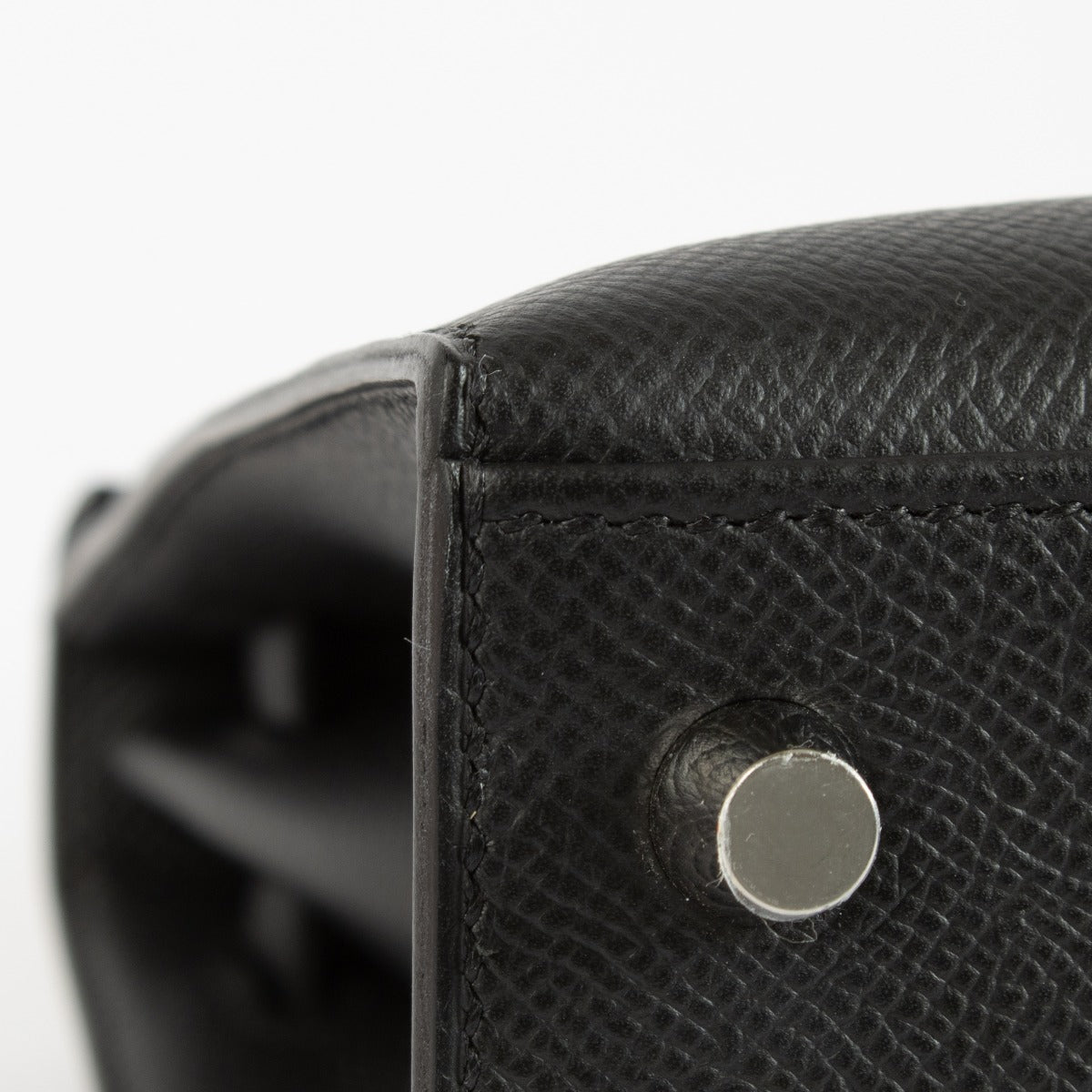 Hermès Kelly 25 Noir Epsom Bijouterie Electrum