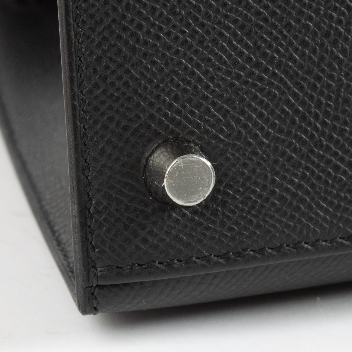Hermès Kelly 25 Noir Epsom Bijouterie Electrum
