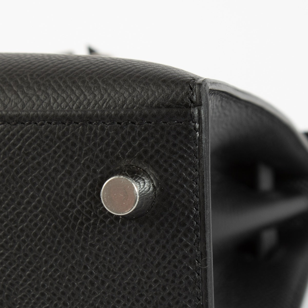 Hermès Kelly 25 Noir Epsom Bijouterie Electrum