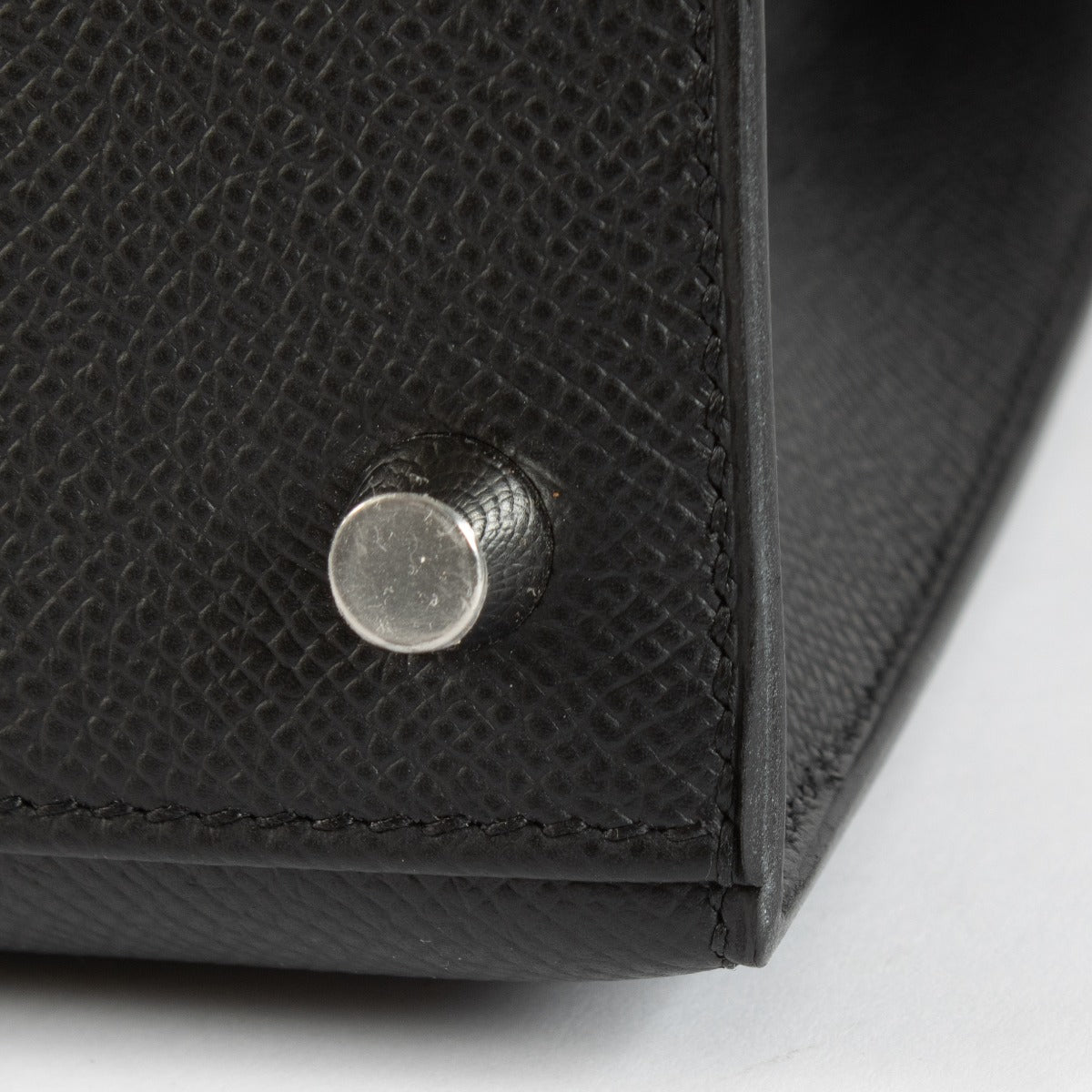 Hermès Kelly 25 Noir Epsom Bijouterie Electrum