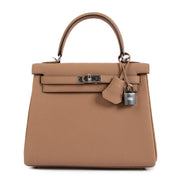Hermès 2022 Kelly 25 Chai Togo Palladium Hardware