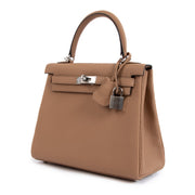 Authentic second hand brand new HERMES KELLY 25 CHAI on www.labellov.com