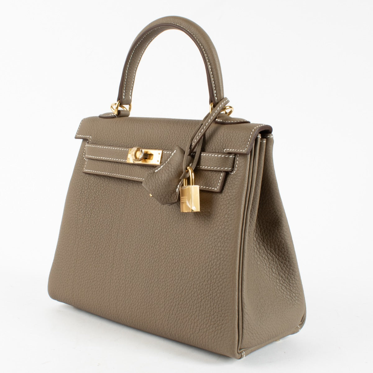 Hermès Kelly 25 Etoupe Togo GHW