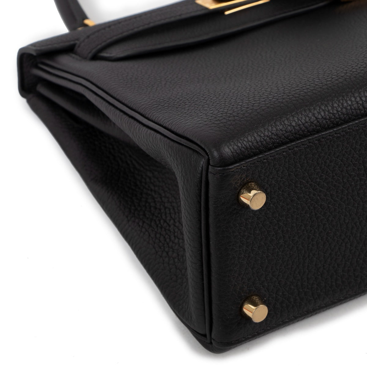 achetez seconde main neuf hermes kelly 25 noir togo chez labellov.com