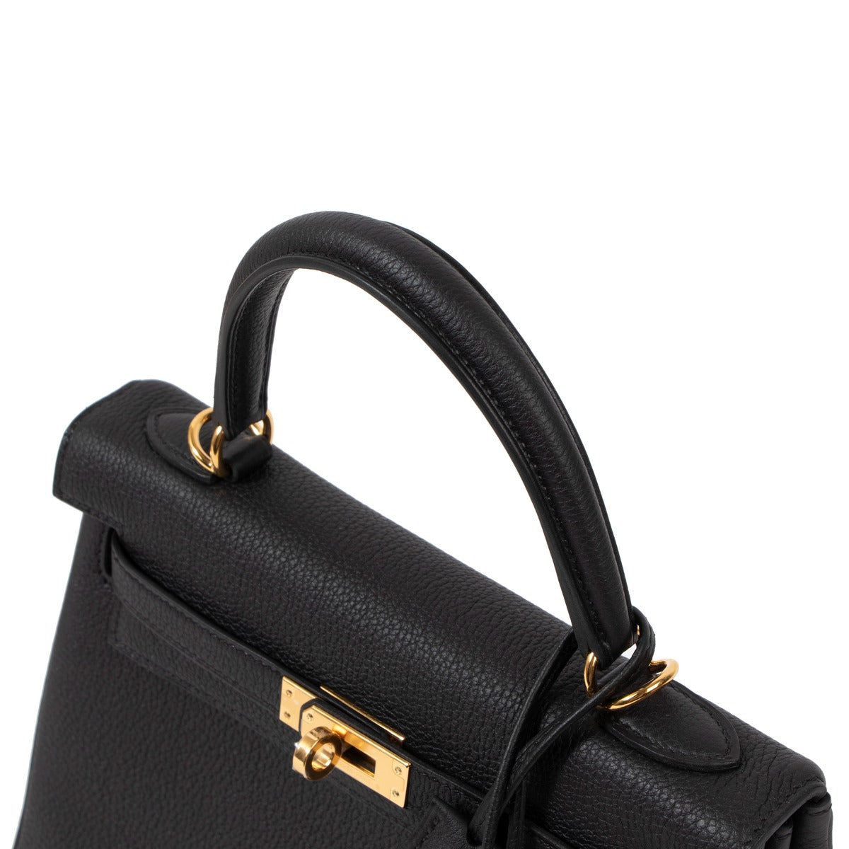 Hermès Kelly 25 Black Togo GHW