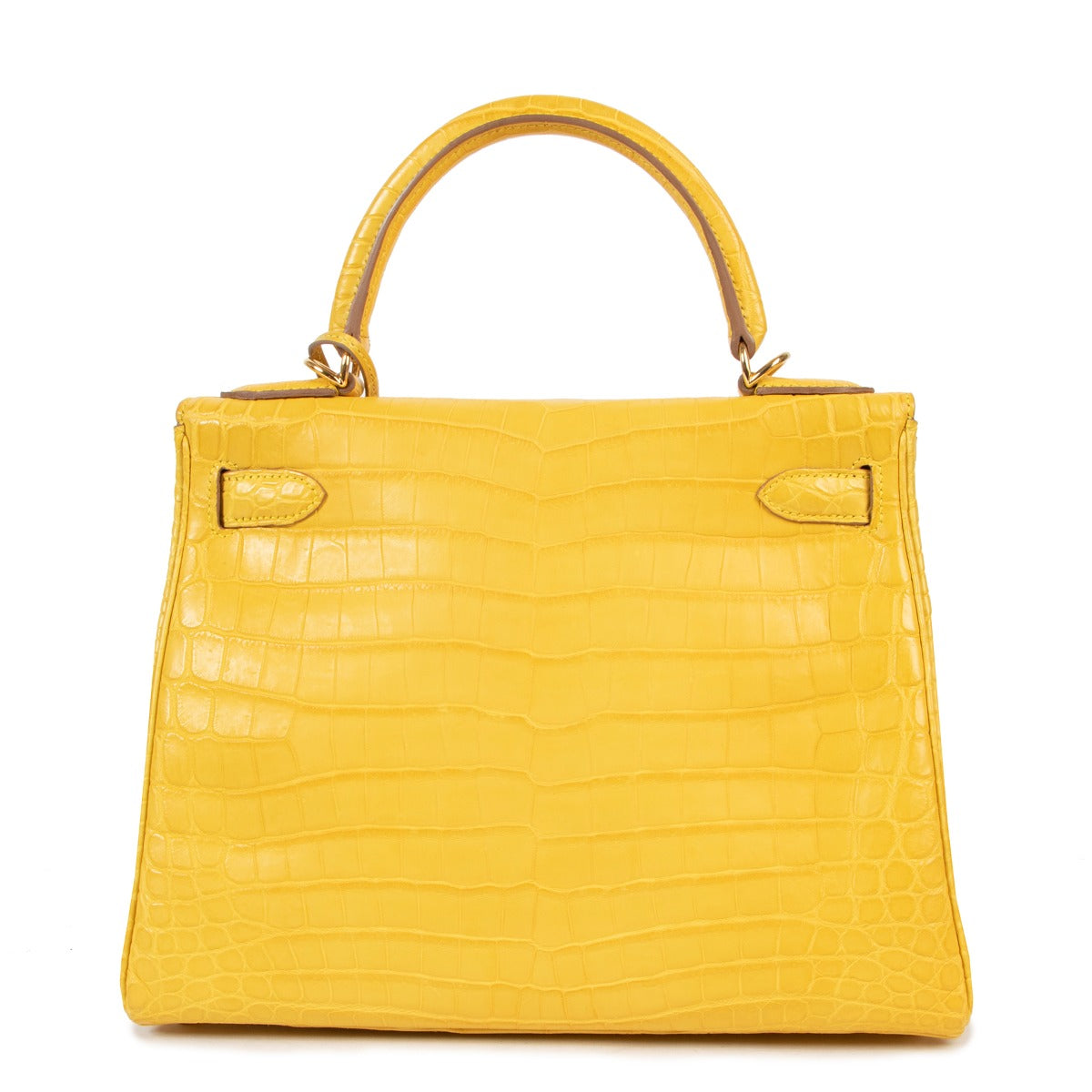 Hermès Kelly Retourne 28 Mimosa Matt Niloticus Crocodile GHW