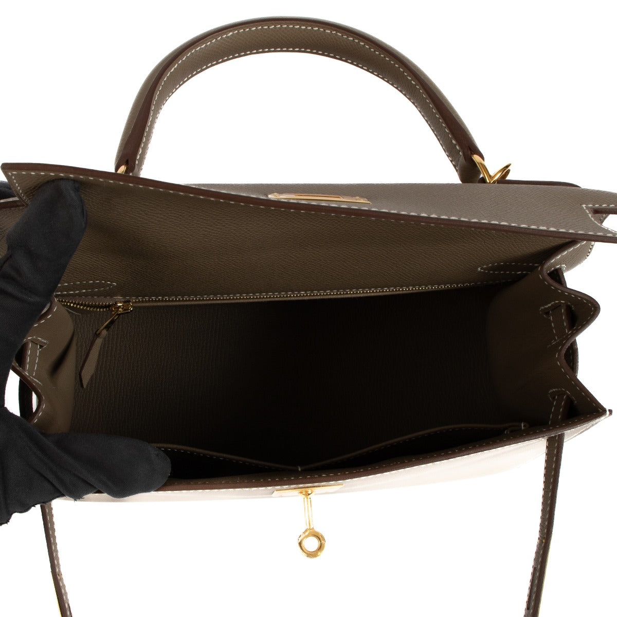 seconde main Hermès 2023 Kelly 28 Etoupe Epsom dans www.labellov.com