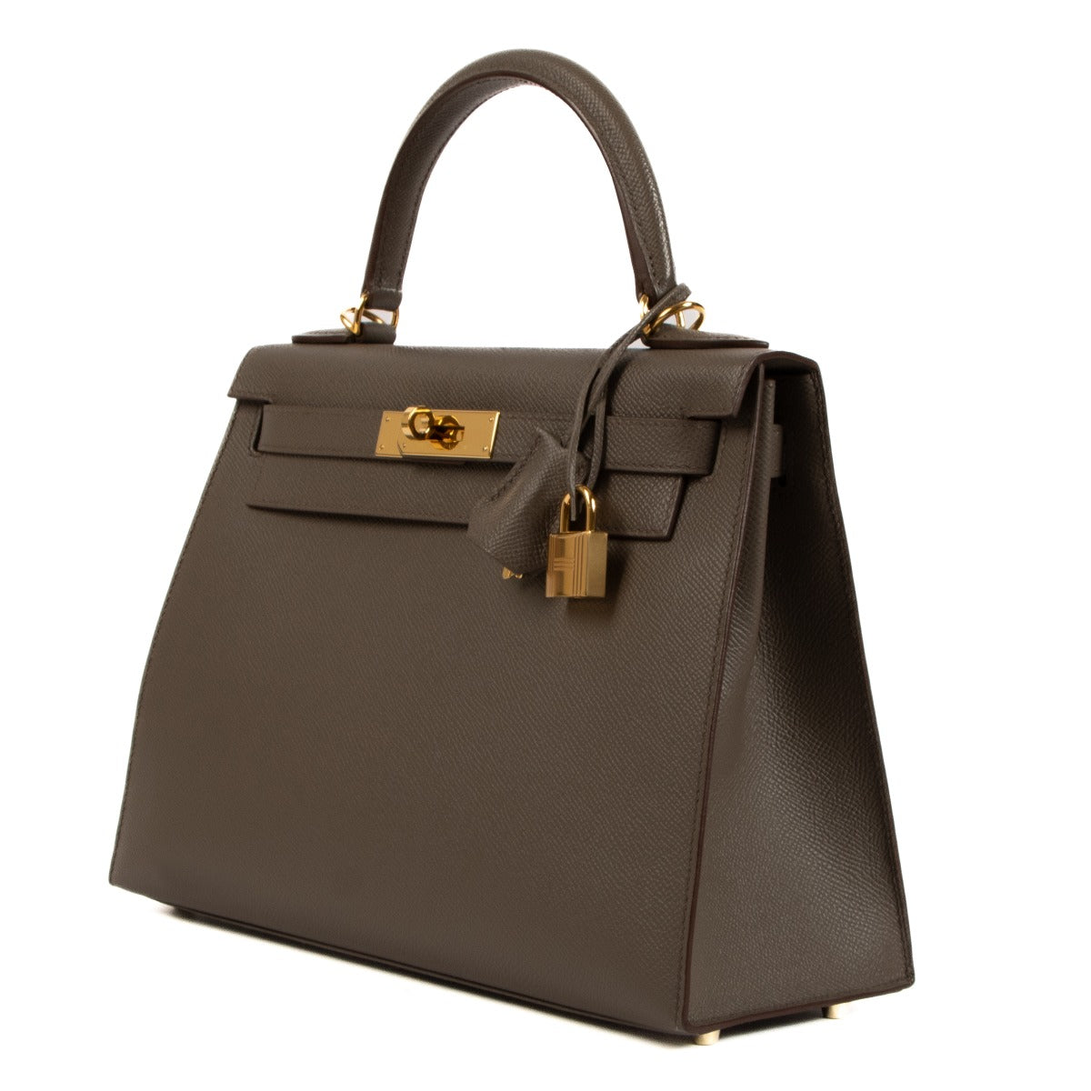 Hermès 2021 Kelly II Sellier 28 Gris Etain Epsom GHW