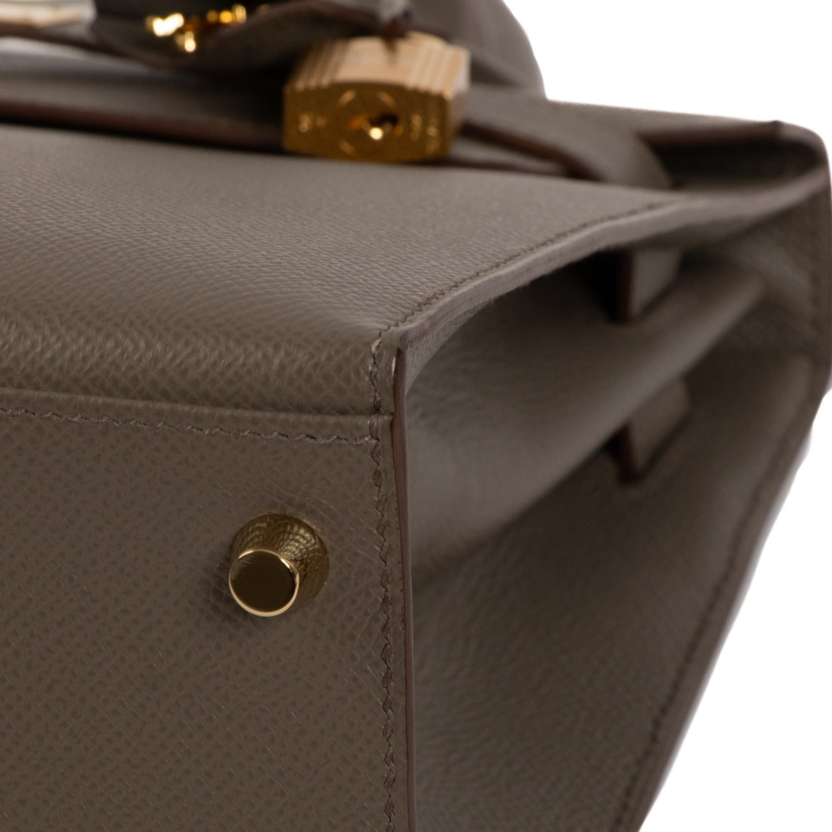 Hermès Kelly 28 Sellier Veau Epsom Gris Etain dans www.labellov.com