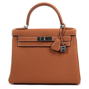 Hermès Kelly 28 Gold Togo Palladium Hardware