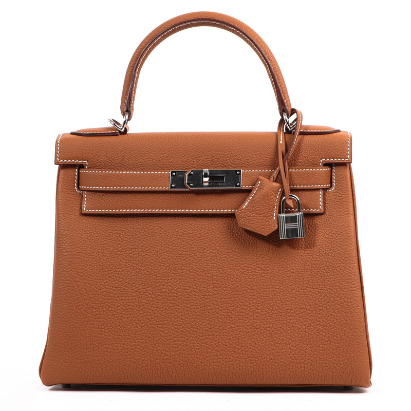 Hermès Kelly 28 Gold Togo Palladium Hardware