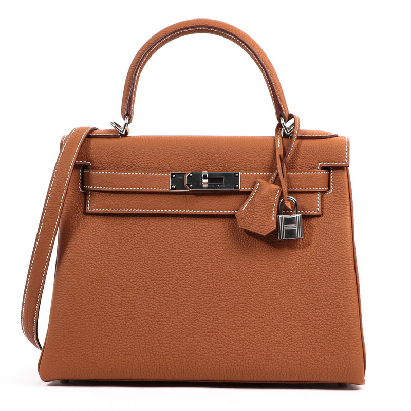 Hermès Kelly 28 Gold Togo Palladium Hardware
