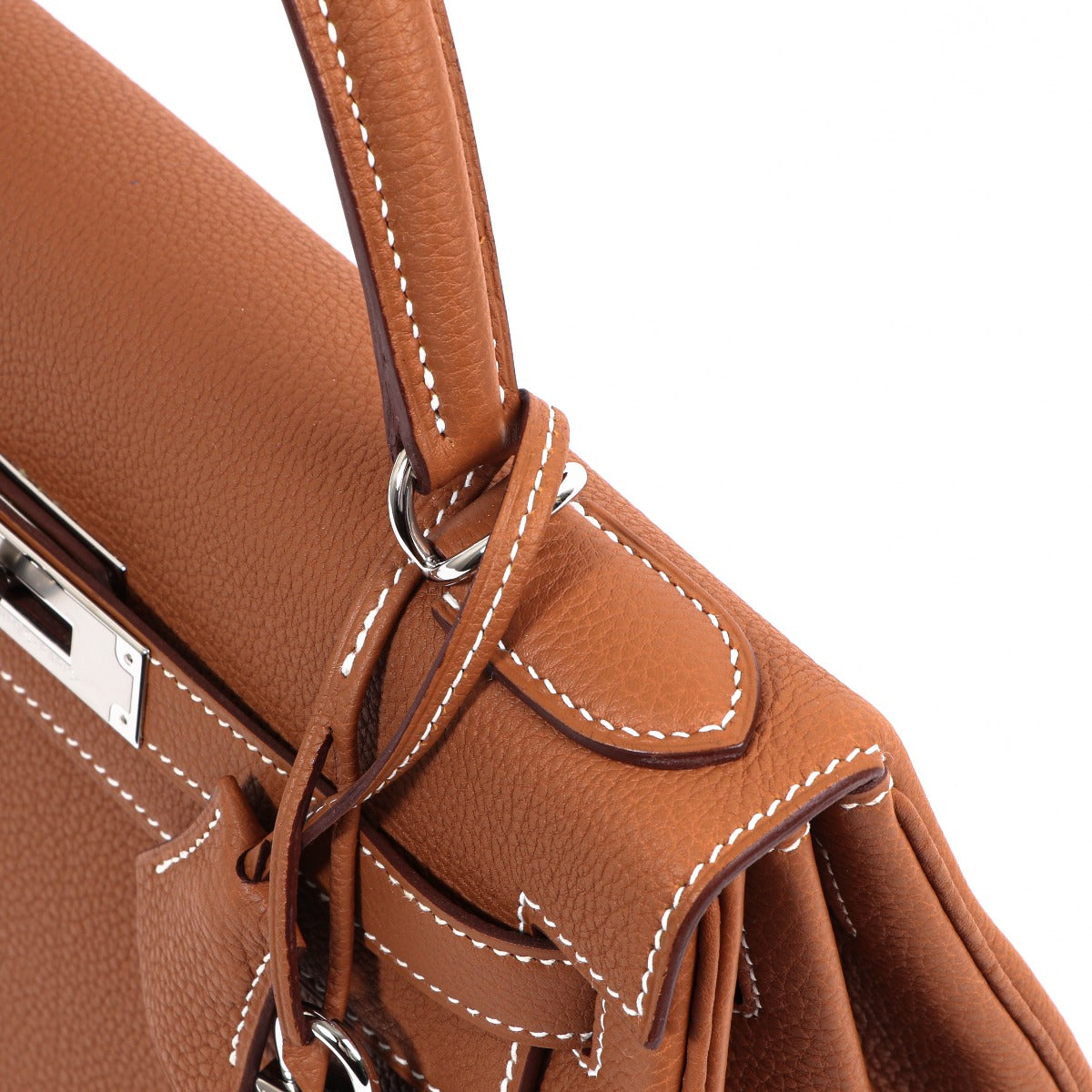 Authentic second hand luxury designer Hermes Kelly 28 Togo Gold by Labellov