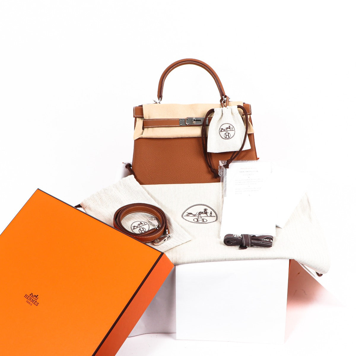 Hermès Kelly 28 Gold Togo Palladium Hardware
