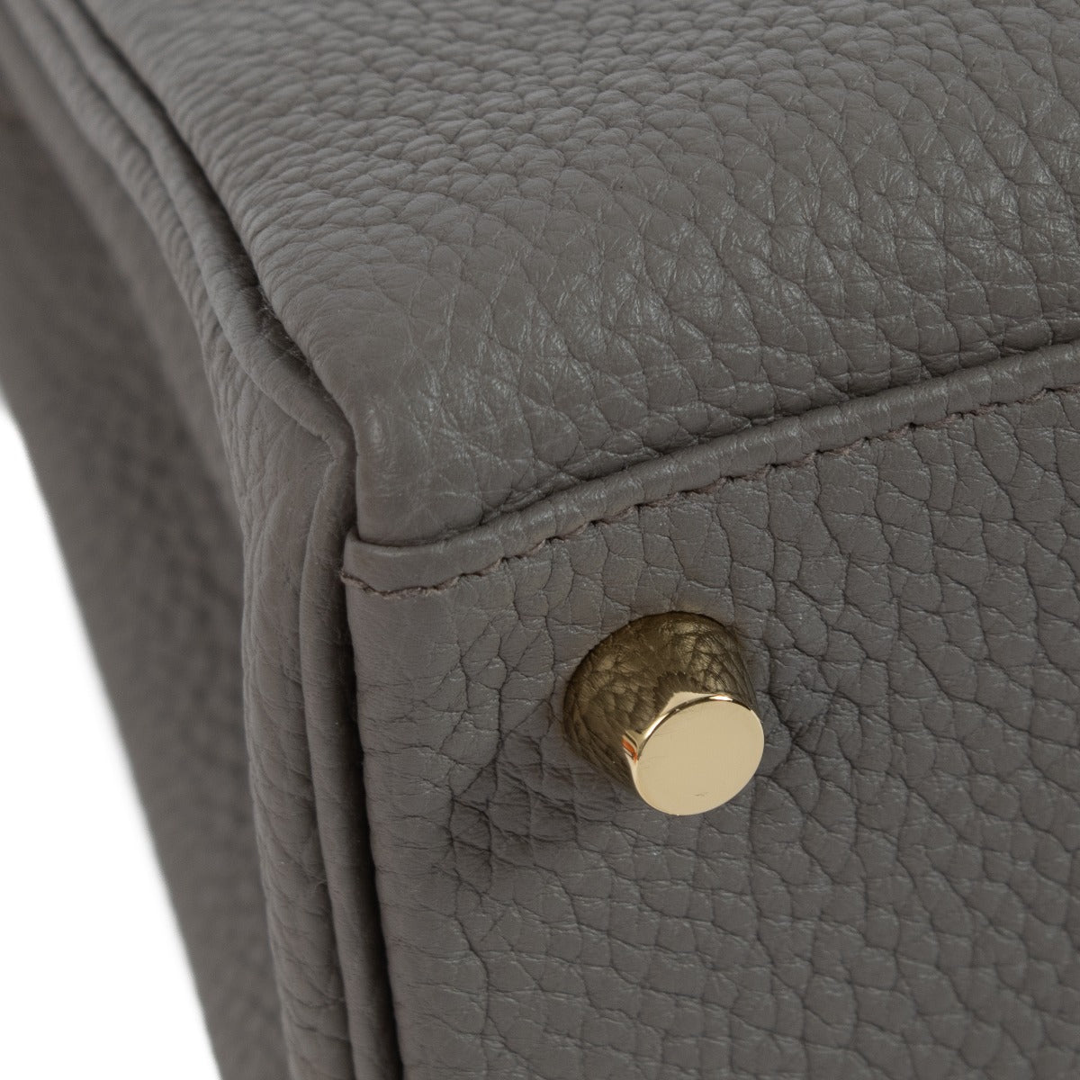 Hermès Kelly 25 Gris Étain Togo GHW