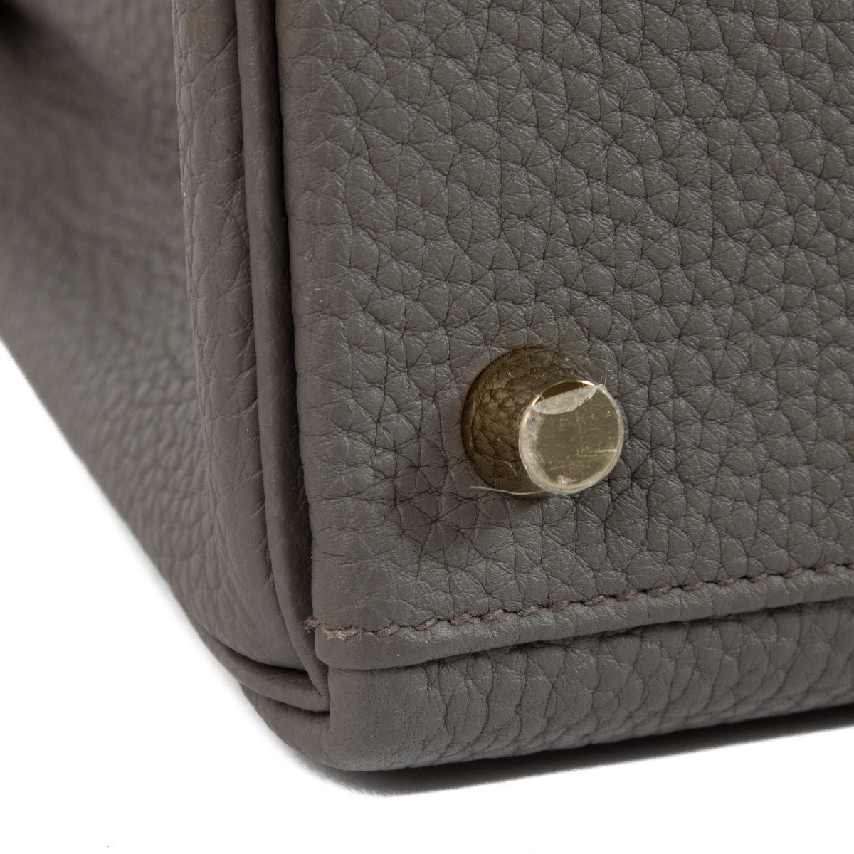 Hermès Kelly 25 Gris Étain Togo GHW