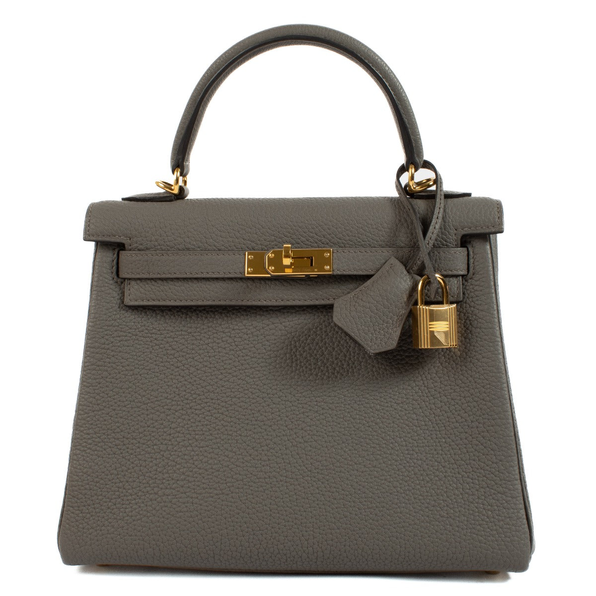 2023 Hermès Kelly 25 Gris Etain Togo GHW