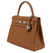 Authentic second hand Hermès Kelly 28 Gold Togo PHW on www.labellov.com