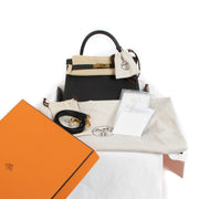 Buy authentic second hand Hermès Kelly 28 Black Togo Gold Hardware at www.labellov.com
