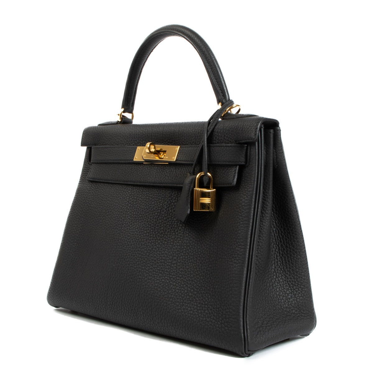 Hermès Kelly 28 Black Togo Gold Hardware