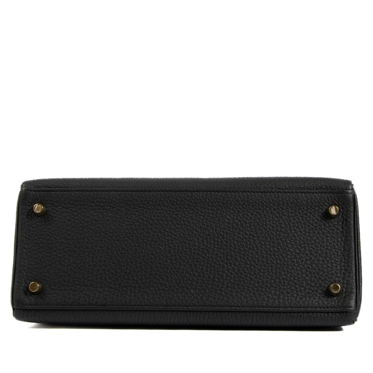 pre-owned Hermès Kelly 28 Black Togo Gold Hardware