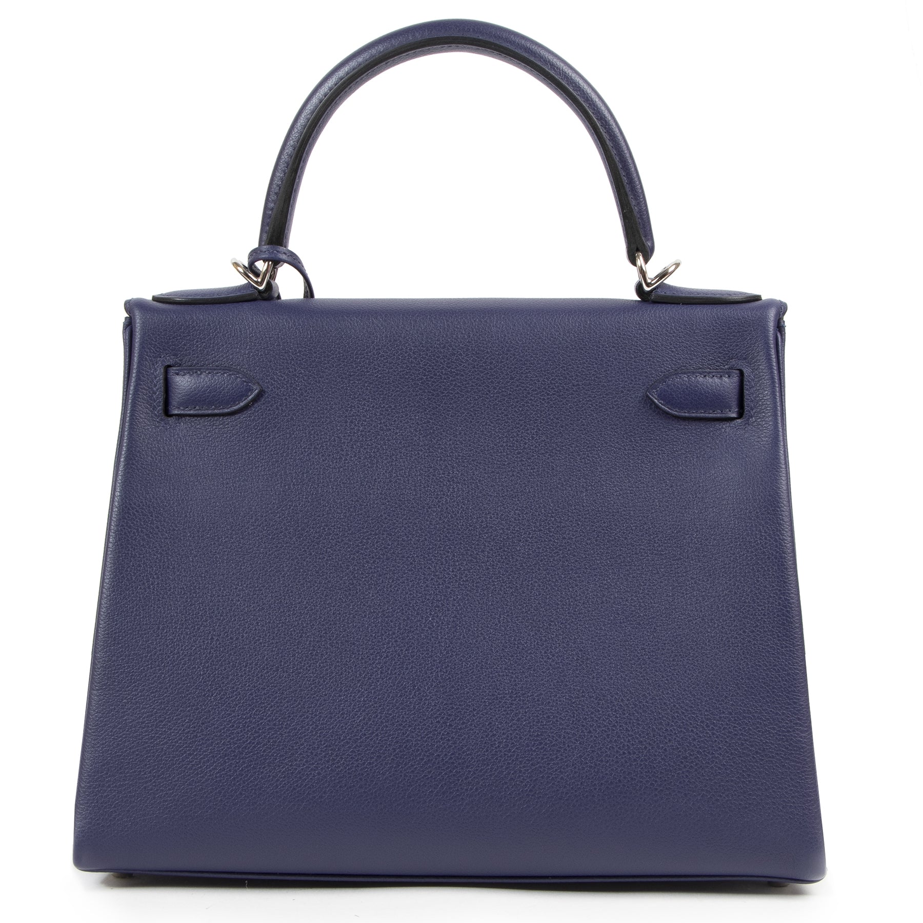 Hermès Kelly 28 Verso Bleu Encre / Bleu Zellige Evercolor PHW