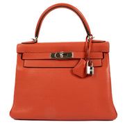 Hermès Kelly 28 Rouge Pivoine Togo PHW