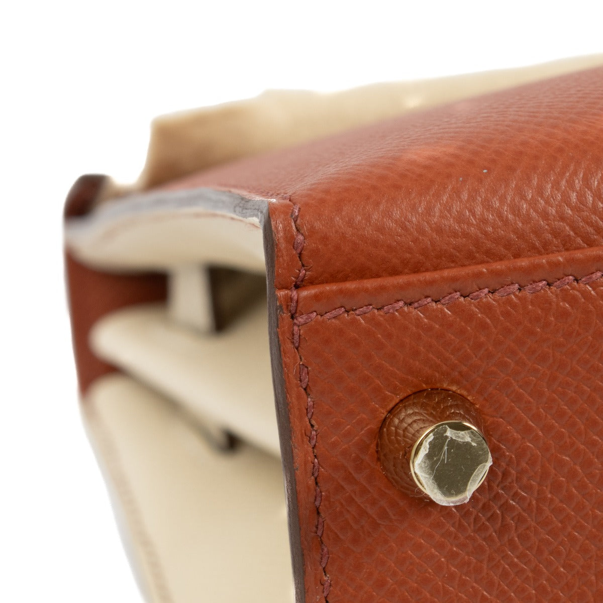 Hermès HSS Kelly 28 Cuivre/Craie Epsom GHW