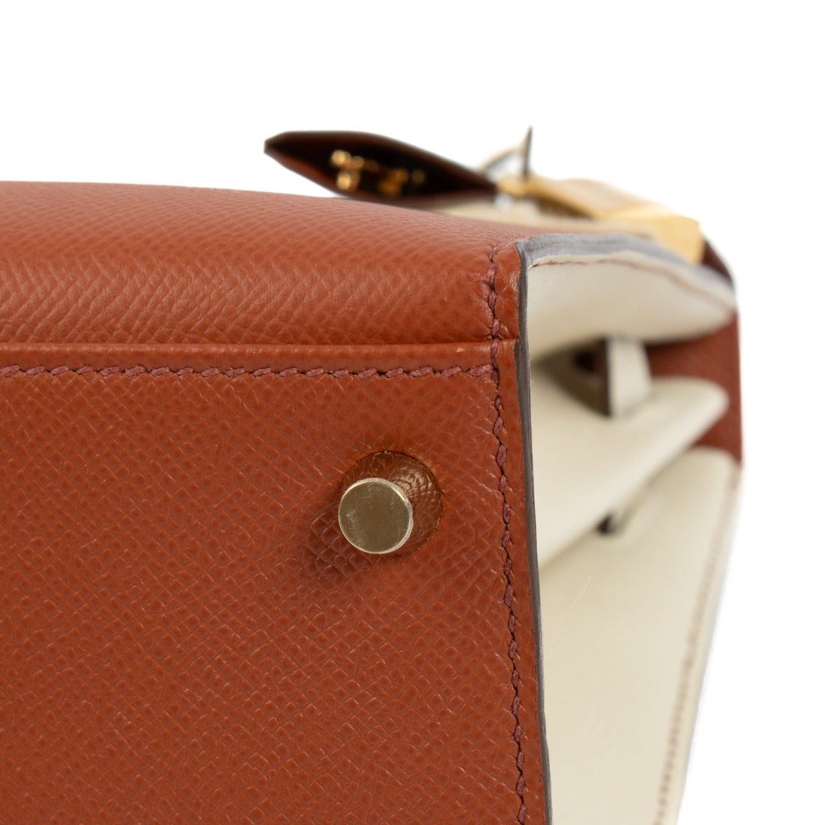 Hermès HSS Kelly 28 Cuivre/Craie Epsom GHW