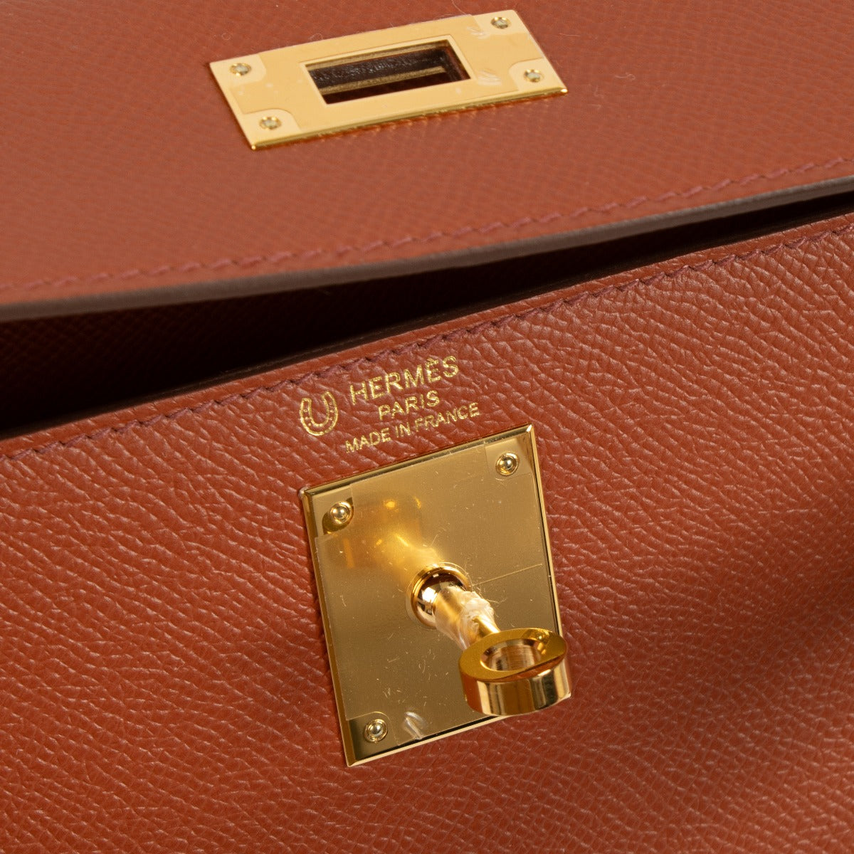 Hermès HSS Kelly 28 Cuivre/Craie Epsom GHW