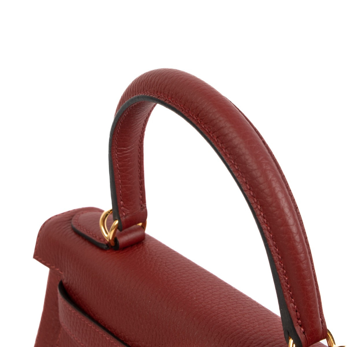 Hermès 2023 Kelly 28 Rouge H Taurillon Clemence Gold Hardware