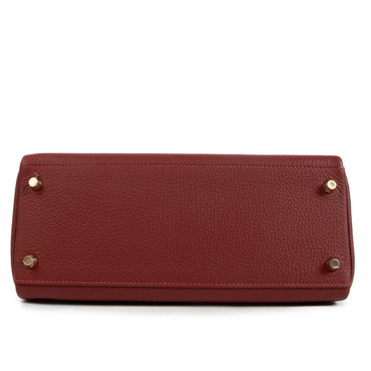 Hermès 2023 Kelly 28 Rouge H Taurillon Clemence Gold Hardware