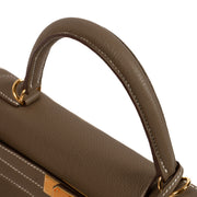 Neuf Seconde Main Hermes Kelly Retourne 28 Veau Togo Etoupe