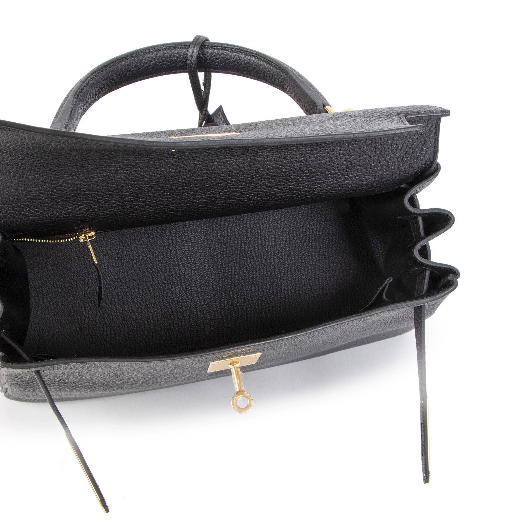 Hermès Kelly 28 Black Togo GHW
