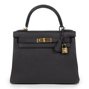 Brand new Hermès Kelly 28 Black Togo GHW for the best price at labellov