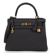 Koop en verkoop uw authentieke designer bag at Labellov Hermès Kelly 28 Black Togo GHW