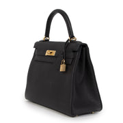 Hermès Kelly 28 Black Togo GHW for the best price at Labellov secondhand luxury