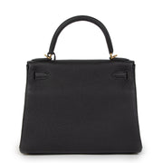 Koop en verkoop uw authentieke designer Hermès Kelly 28 Black Togo GHW