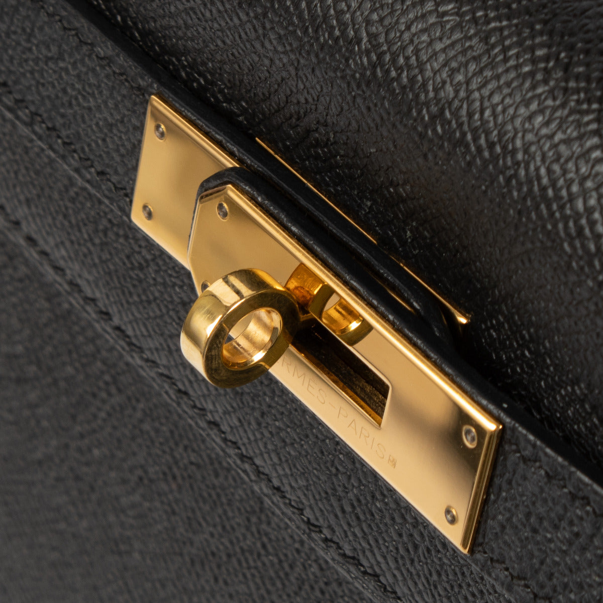 Hermès Kelly 32 Zwart Epsom GHW
