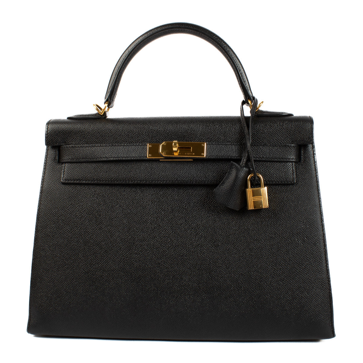 2015 Hermès Kelly 32 Noir Veau Epsom GHW