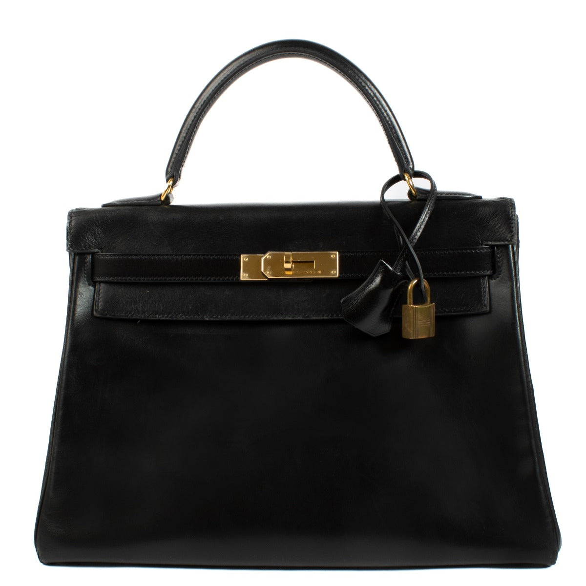 Hermès Kelly 32 Box Black GHW