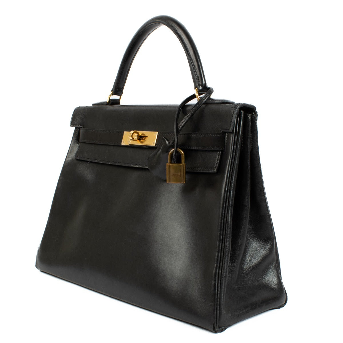 Hermès Kelly 32 Box Black GHW