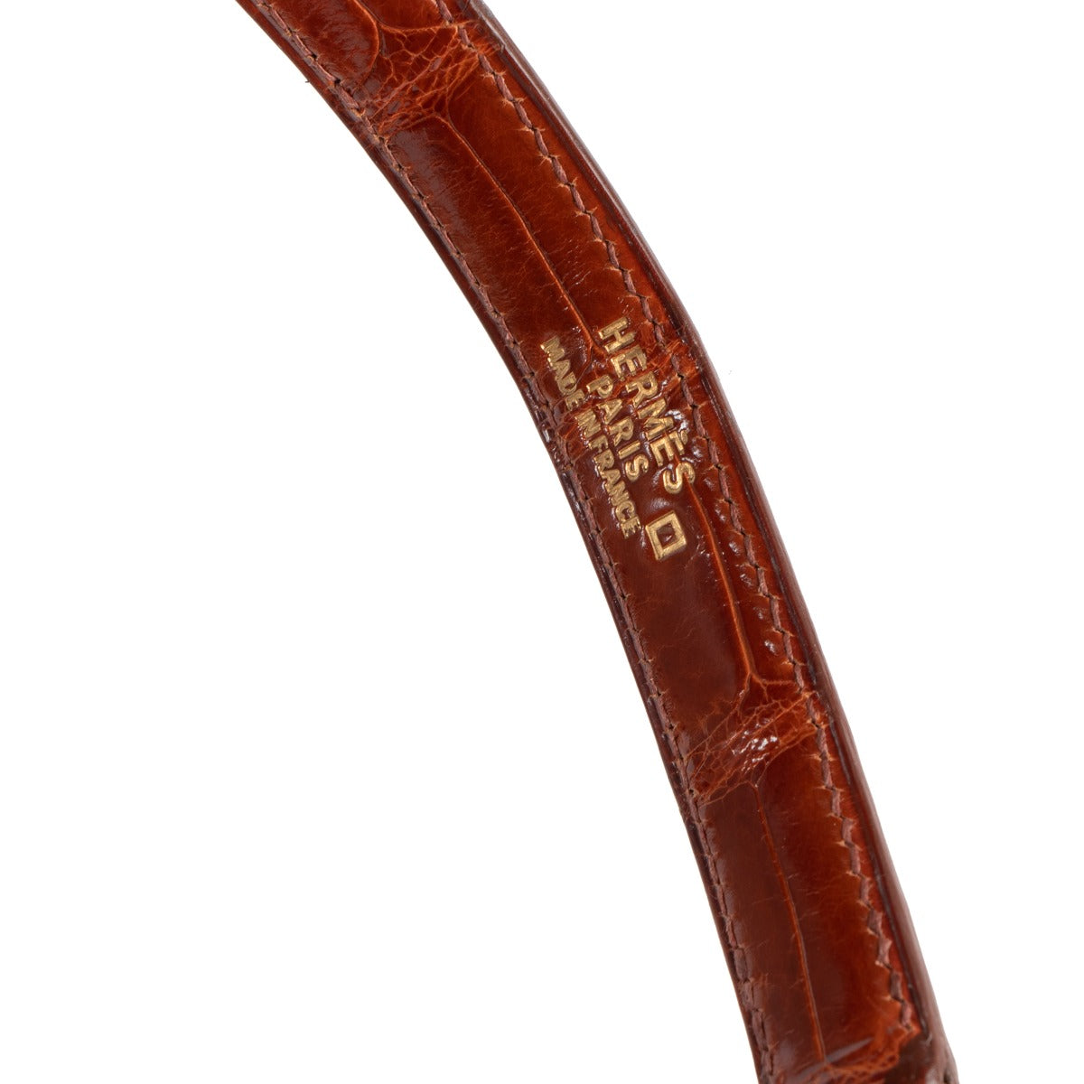 achetez seconde main Hermès Kelly 32 alligator lisse Miel chez labellov