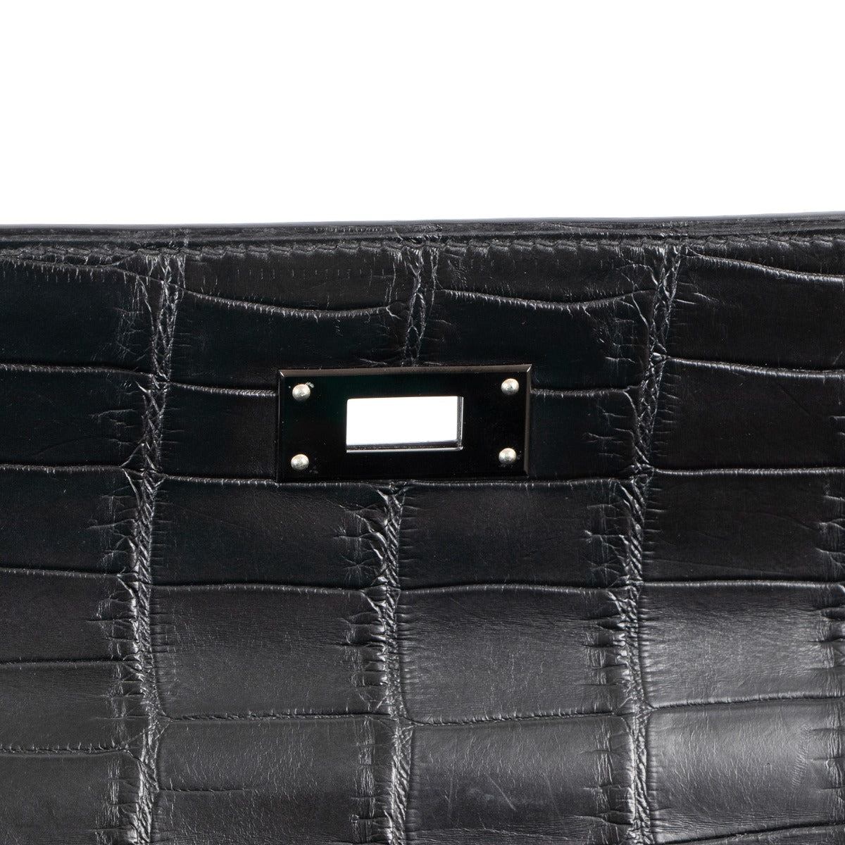 Hermès Kelly 32 So Black Crocodile Niloticus