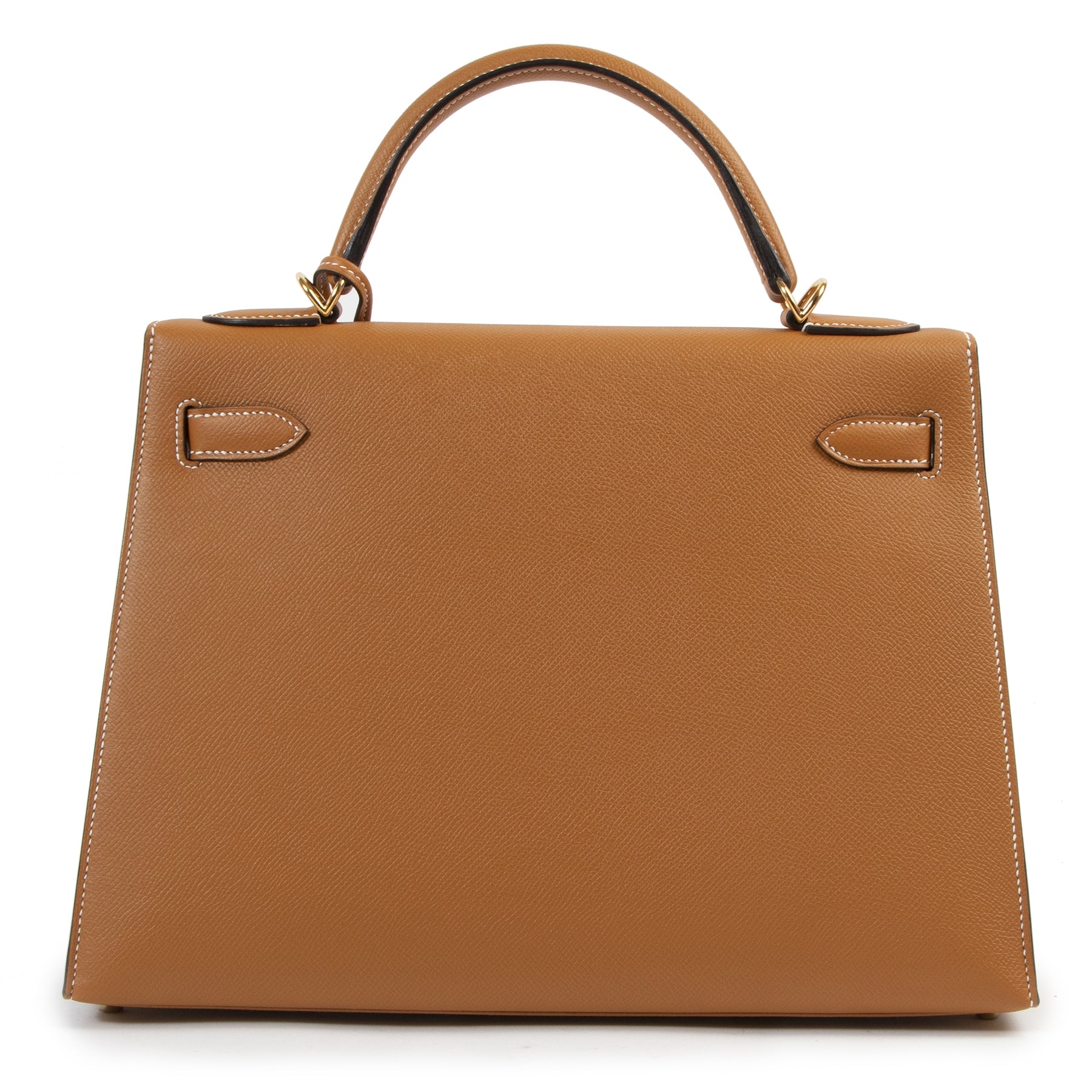 Labellov tweedehands luxe in Antwerpen aan de beste prijs Hermès Kelly 32 Toffee Sellier Epsom GHW