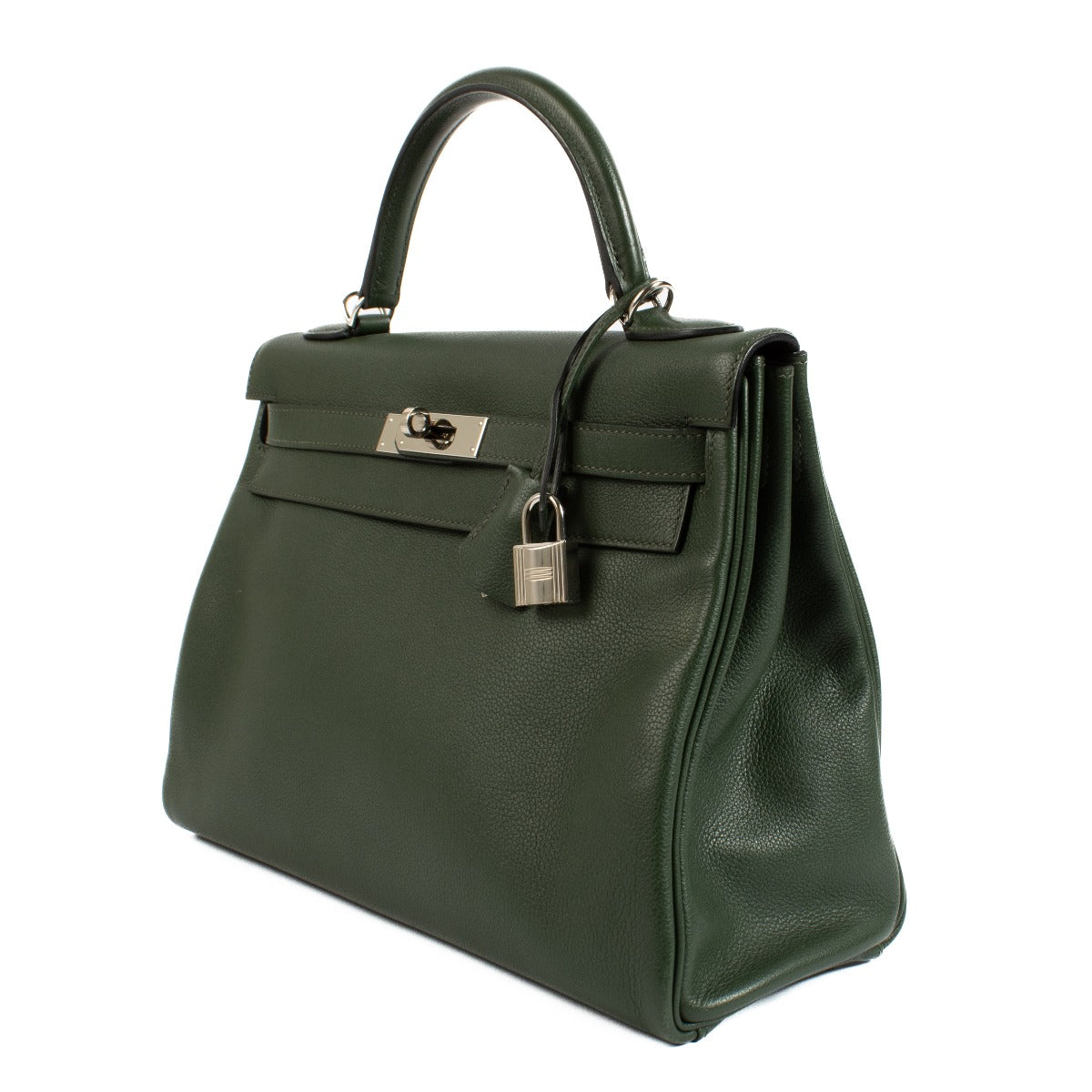 2016 Hermès Kelly 32 Vert Anglais Evercolor PHW